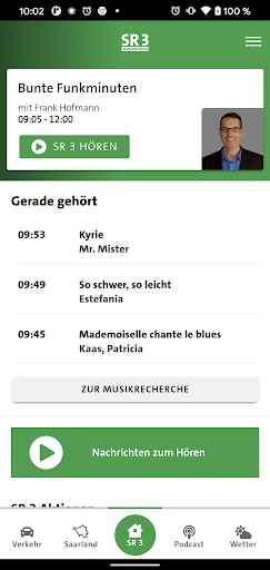 Android application SR 3 Saarlandwelle screenshort