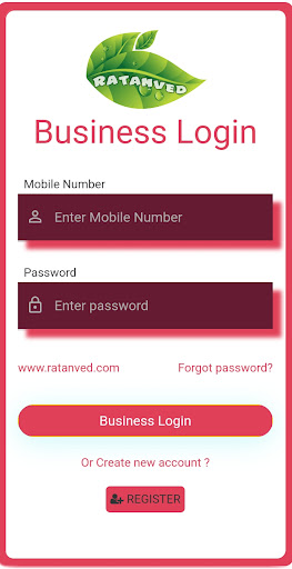 Android application Ratanved Biz screenshort