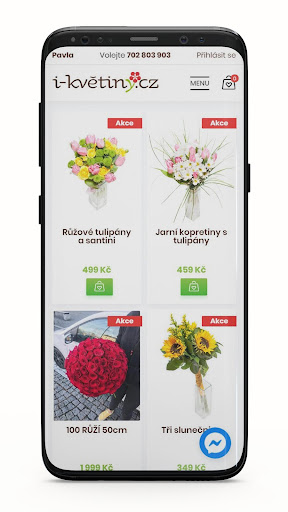 Android application I-KVĚTINY.CZ screenshort