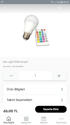 Android application Özdemir Home screenshort