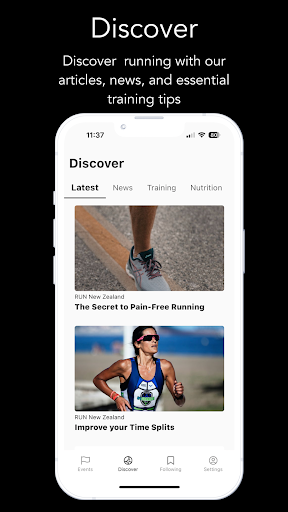 RUN New Zealand, Race Calendar Screen 3