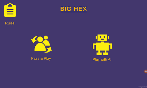 Big Hex Board Game with AI