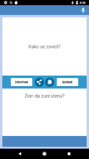 Android application Croatian-Basque Translator screenshort