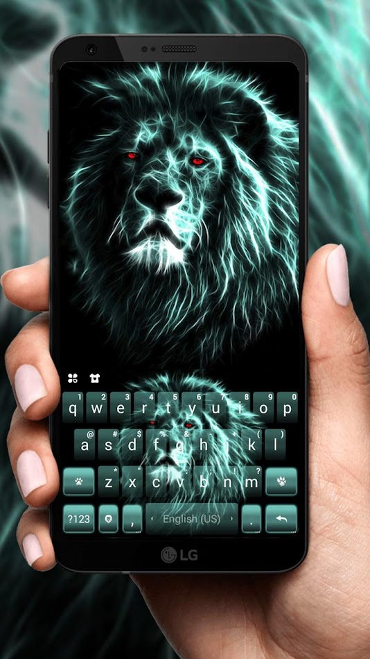 #1. Luminous Lion Keyboard Theme (Android) 由: Fancy keyboard for theme apps