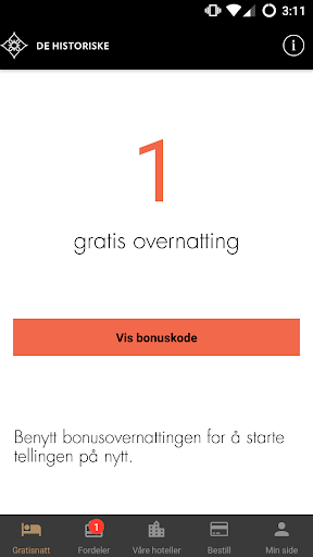 Android application De Historiske – Taste Norway screenshort