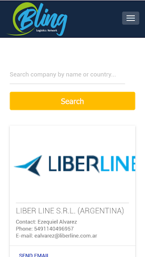 Bling Logistics Network Screen 3