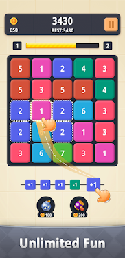 #2. NIMP - Number Infinity Merge Puzzle (Android) By: Refreshing Games