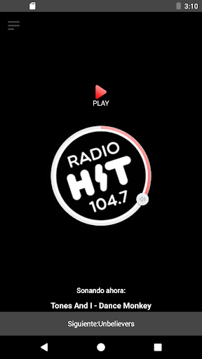 Android application Radio Hit 104.7 Costa Rica screenshort