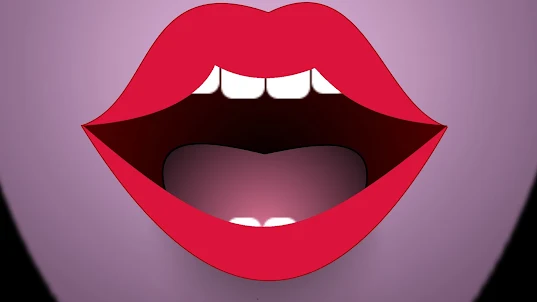唇のブラバー、舌を出す/吹き飛ばす