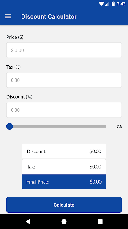 Discount Calculator - 1.0.0 - (Android)