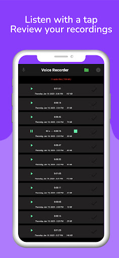 Voice Recorder Screen 2