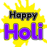 Happy Holi Greetings Card & Wallpapers