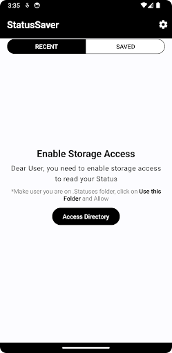 Android application StatusSaver screenshort