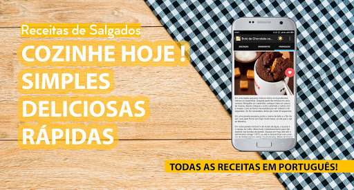 Android application Receitas de Salgados screenshort