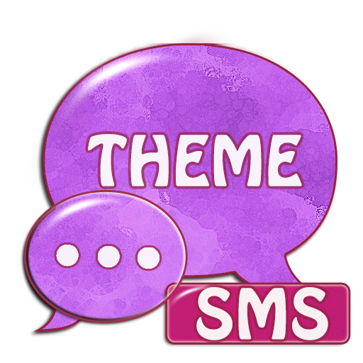 Purple Violet GO Theme SMS  Icon