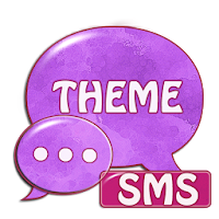 Пурпурный фиалка GO Theme SMS