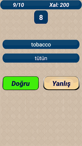 İngiliscə söz testi