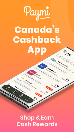 Android application Paymi: Cashback Rewards screenshort