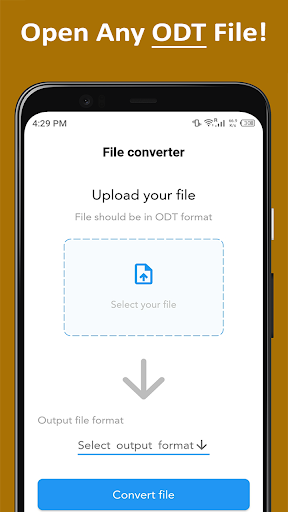 ODT File Converter to PDF/DOCX Screen 3