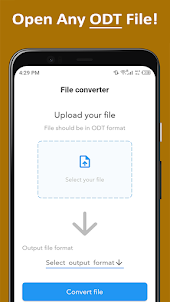 ODT File Converter to PDF/DOCX