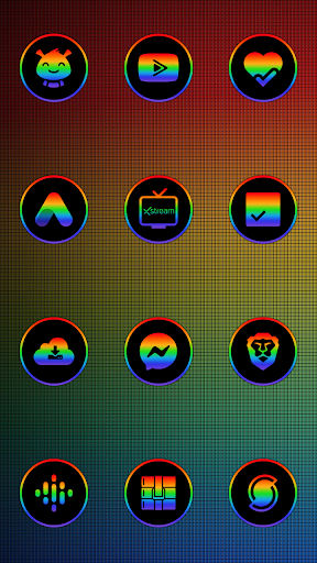 Screenshot of Rainbow Icon Pack
