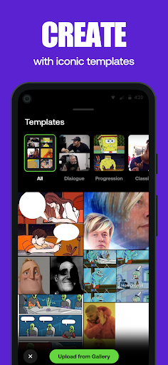 Android application Meme Dash screenshort