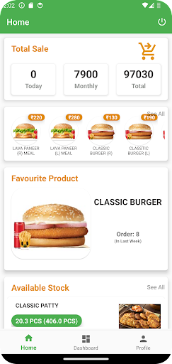 Android application POS screenshort