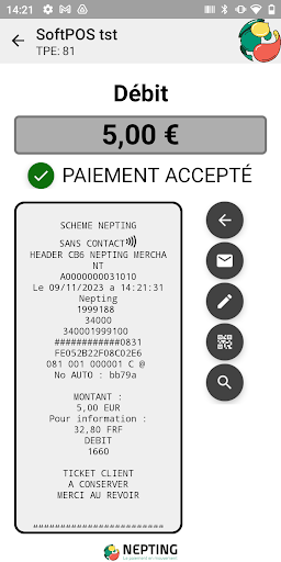 Nepting SoftPOS Screen 3