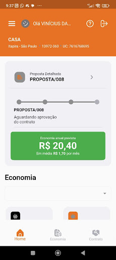 Android application Atmo Energia screenshort