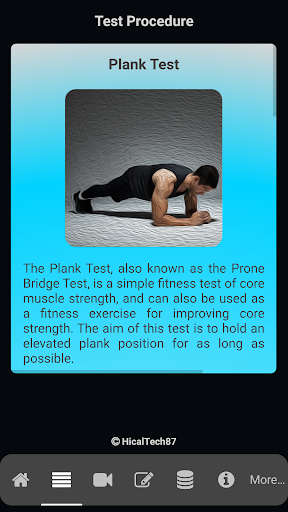 Plank Test Screen 2