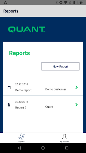 QuantReport Screen 2