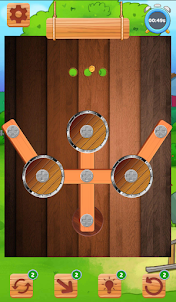 Screw Pin: Wood Nuts Puzzle