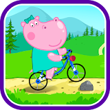 Racing: Hippo Bicycle icon