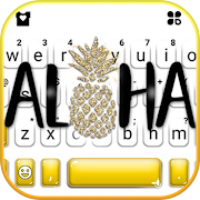 Golden Aloha Pineapple Keyboard Theme