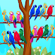 鳥の色の並べ替えパズル - 時間をつぶすのに人気の面白い
