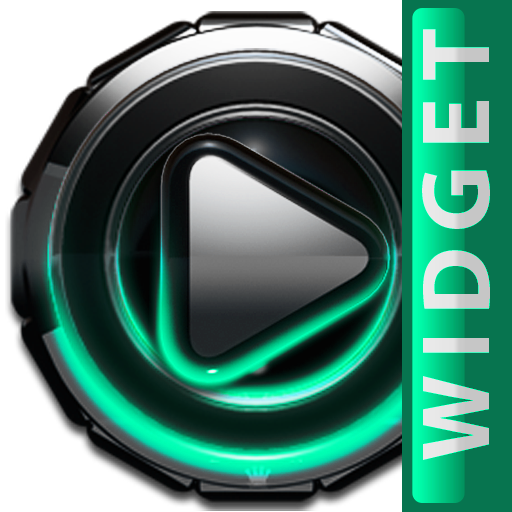 Poweramp skin widget Mint Glow