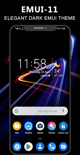 Android application Dark Emui-11 Theme for Huawei screenshort