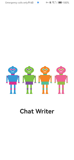 Android application Chat Writer screenshort