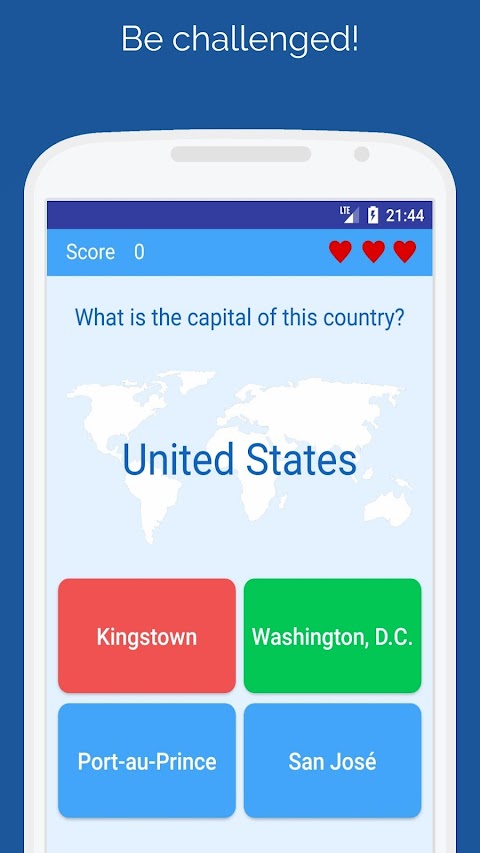 Capitals of the countries Quizのおすすめ画像2