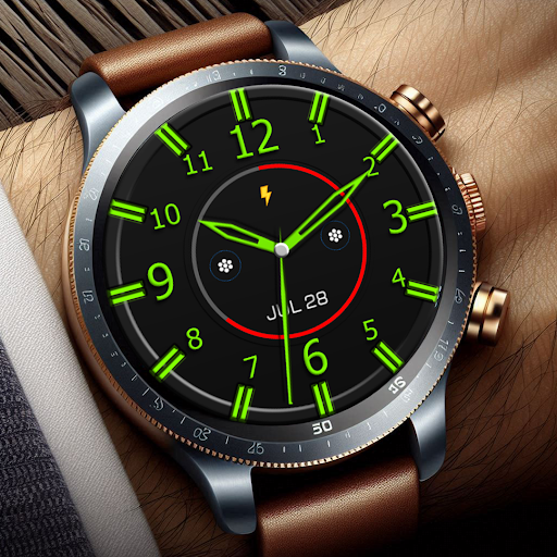 Key WF87 Black Watch Face screenshot 5