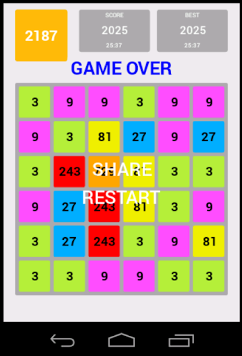 2187 the hard 2048 game