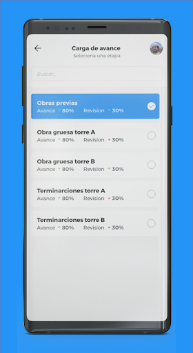 Android application IBuilder On Site Phone screenshort