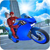 Superhero Bike Taxi Game - Moto Rider 2K21