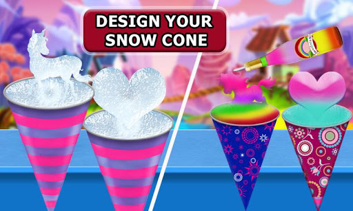 Snow Rainbow Ice Cone Maker: Icy Candy fun 1.0.9 screenshots 2