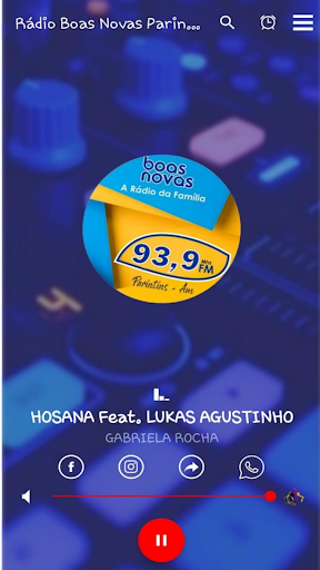 Android application Rádio Boas Novas Parintins screenshort