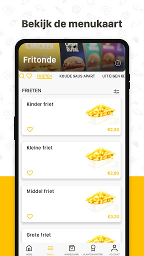 Android application Fritonde screenshort