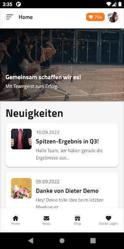 HeartPoints Screen 2
