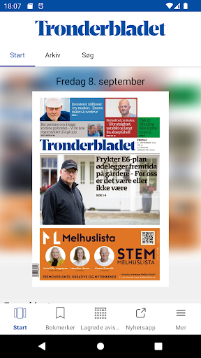 Android application Trønderbladet eAvis screenshort