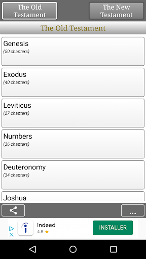 Android application The Holy Bible screenshort