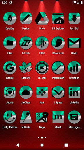Half Light Teal Icon Pack Screen 3